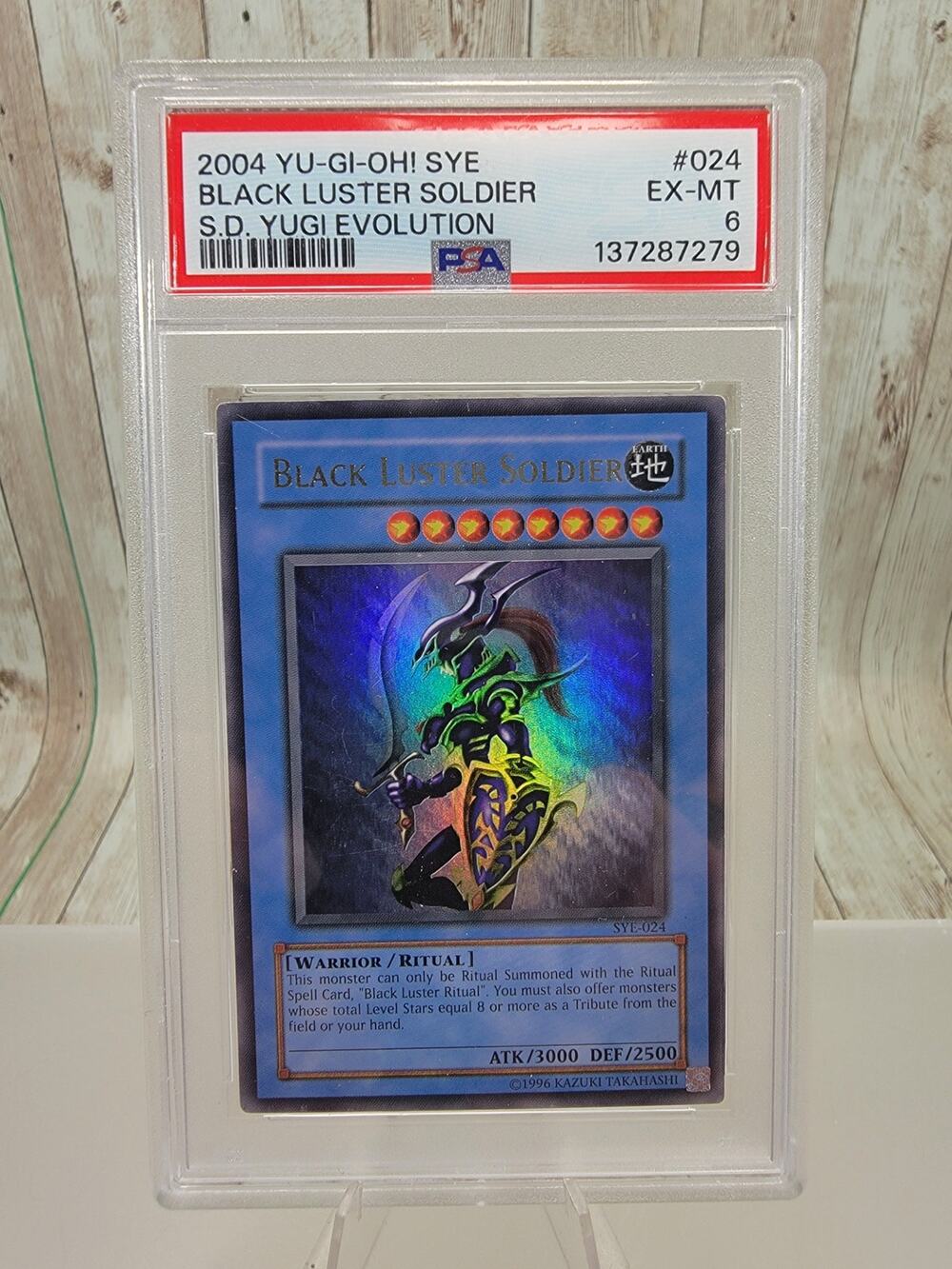 Yu-Gi-Oh! Black Luster Soldier SYE-024 Unlimited Ultra Rare PSA 6